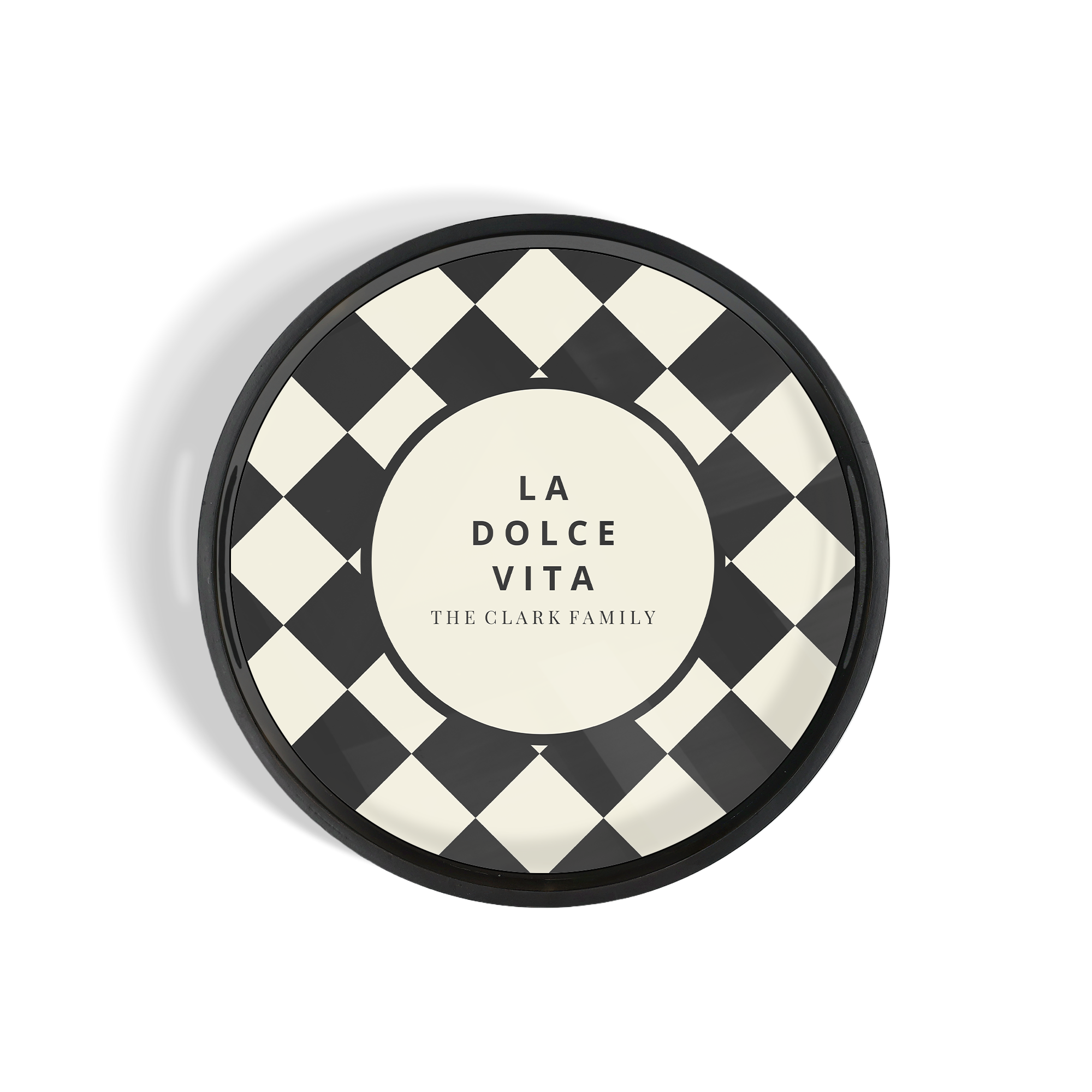 Tava de servire personalizata - Rotunda