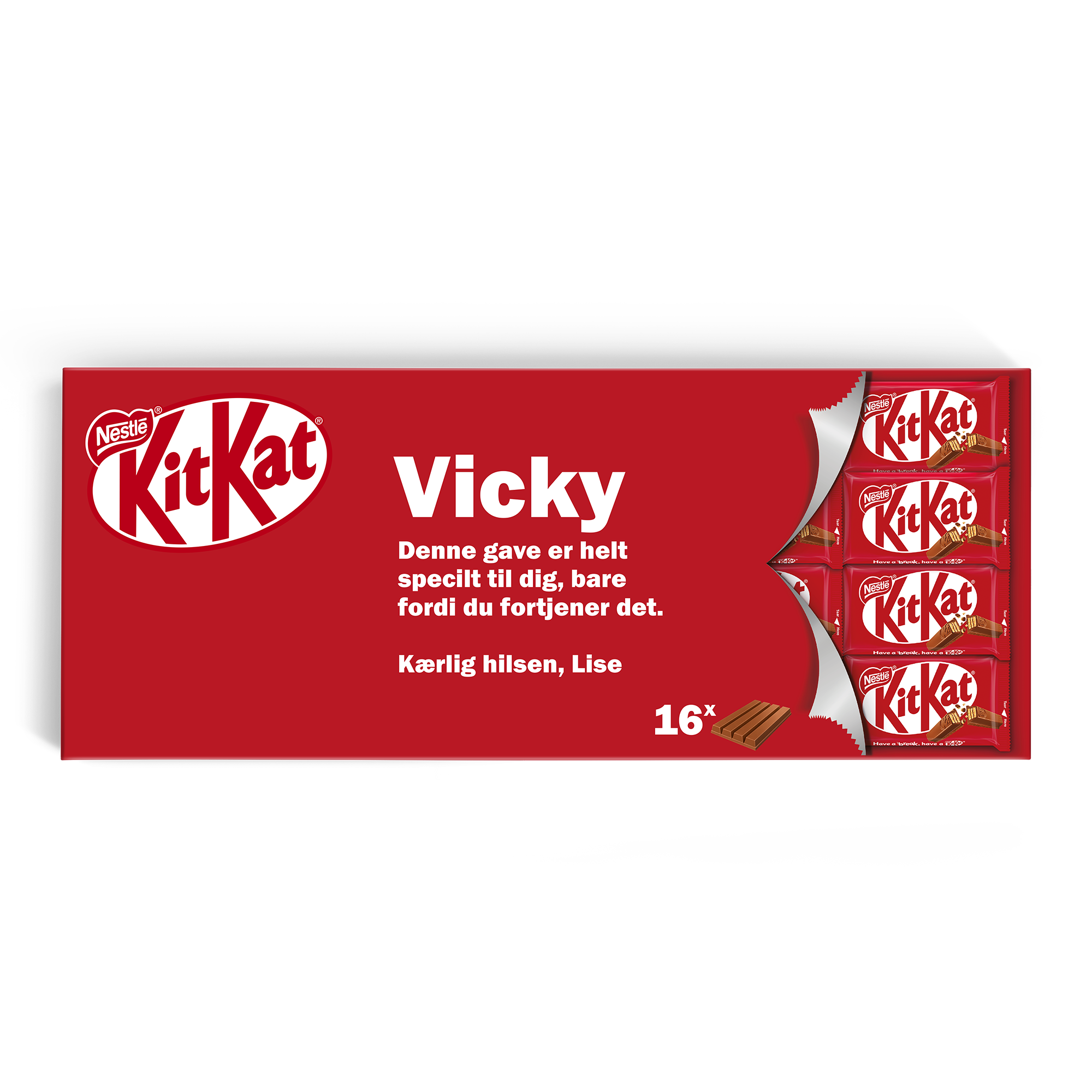 Personlig gigantisk KitKat-chokoladebar