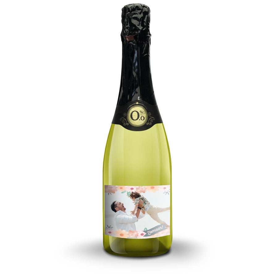 Mousserende wijn met bedrukt etiket - Vintense Blanc alcoholvrij