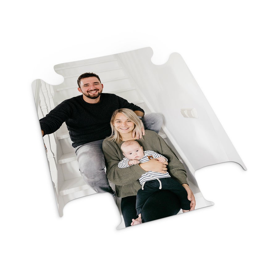 Valise cabine personnalisée Visuel interchangeable personnalisé pour valise avec photo de famille imprimée