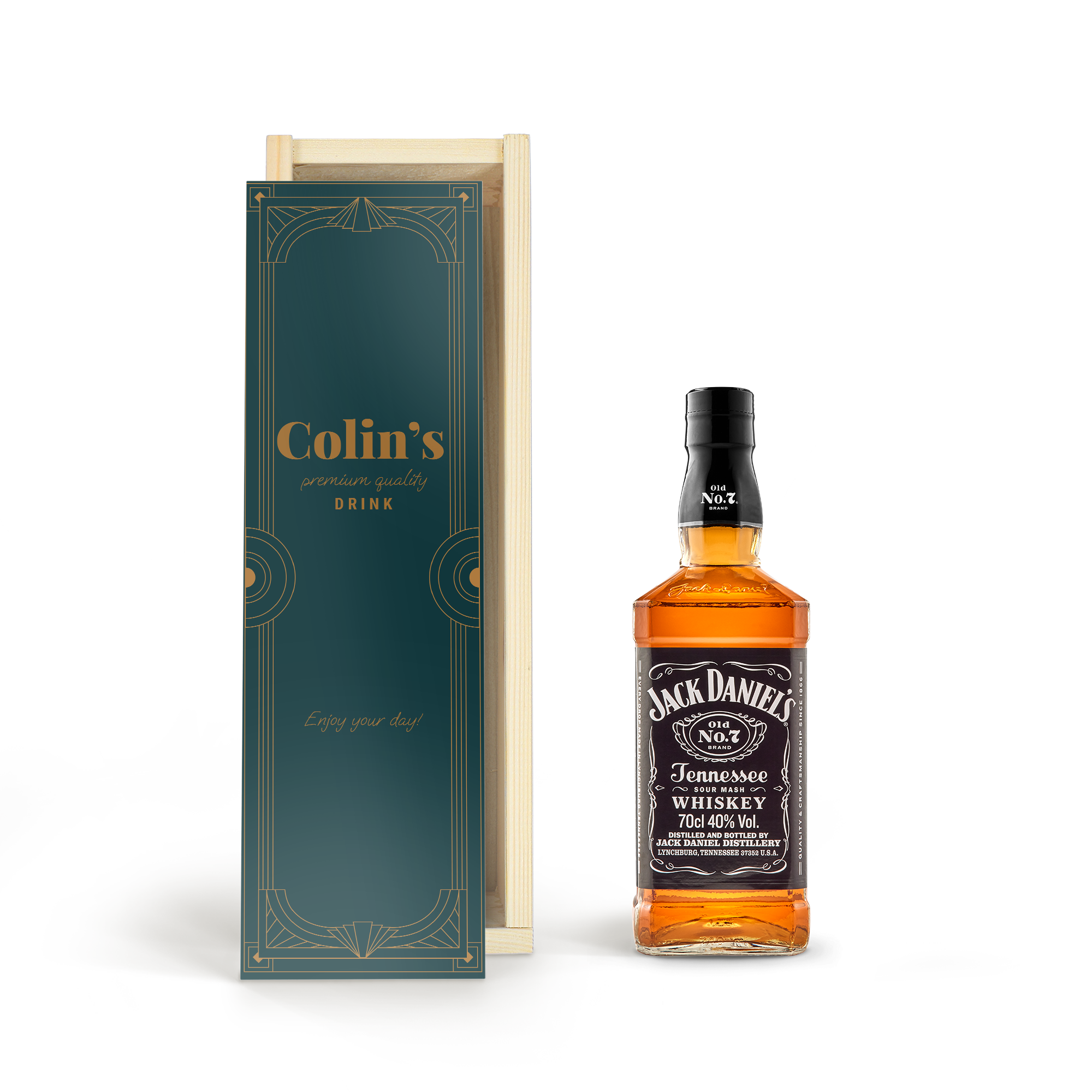 Jack Daniels whiskey v personalizovanej krabici