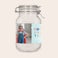 Glas mit Deckel – personalisiert Glas mit Deckel – personalisiert