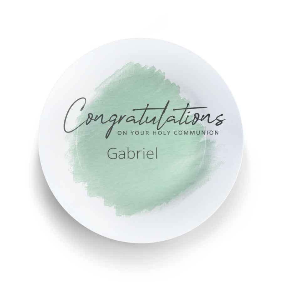 Personalised plate - Communion