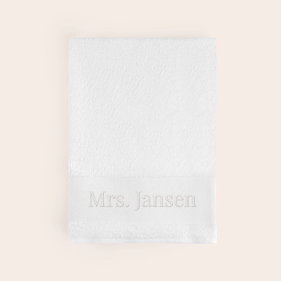 Handdoek met naam Handdoek met naam