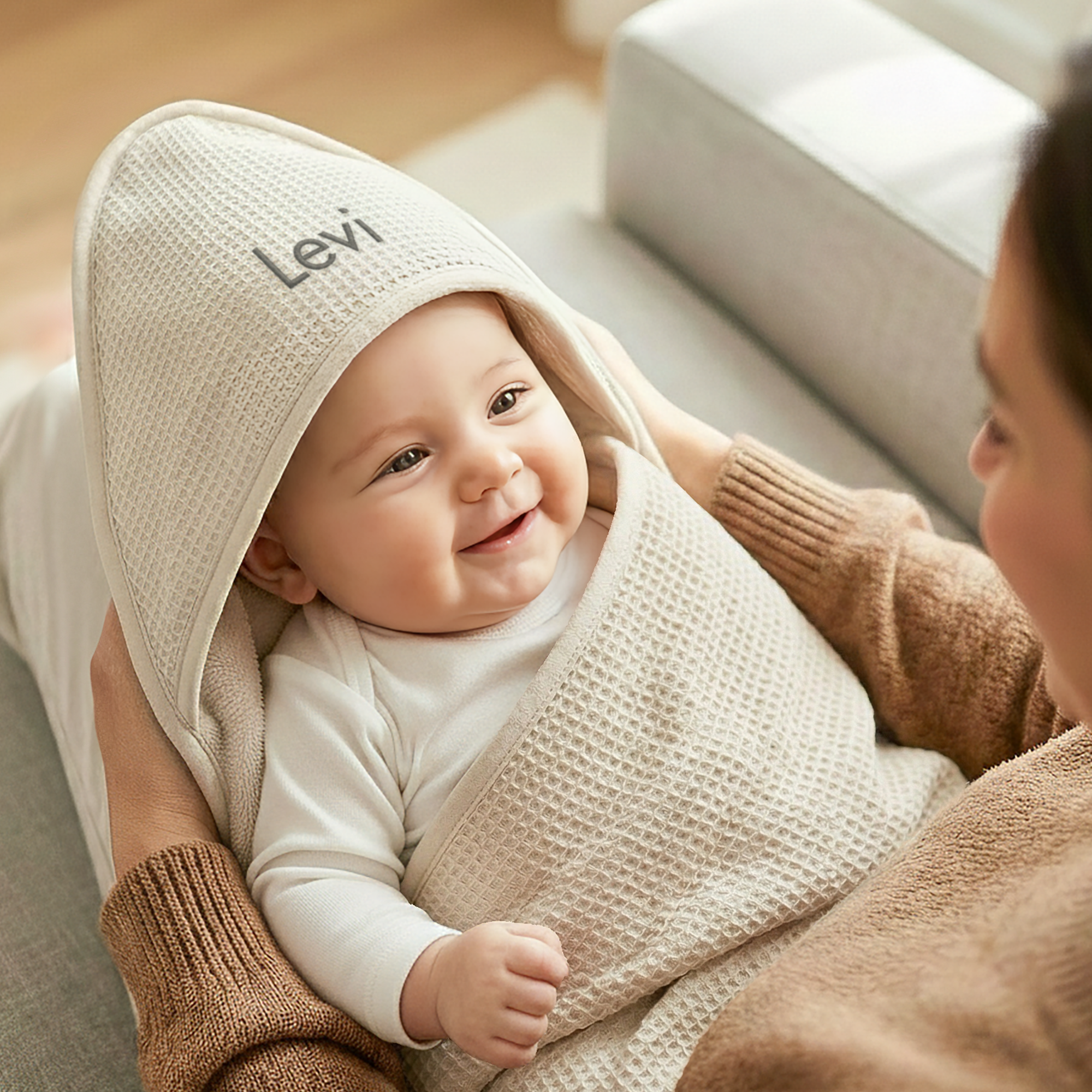 Omslagdoek baby met naam