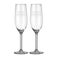 Champagneglas med gravering - Valentinsdag (sæt af 2)
