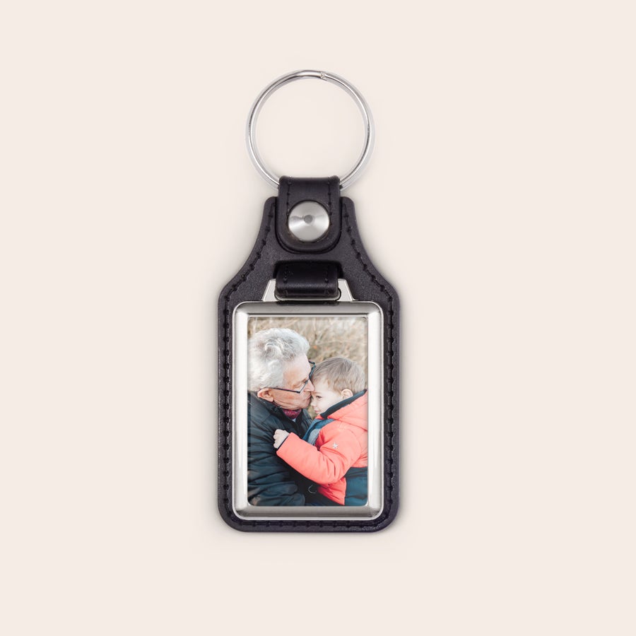 Leder Schlüsselanhänger mit Foto Leder Schlüsselanhänger mit Foto