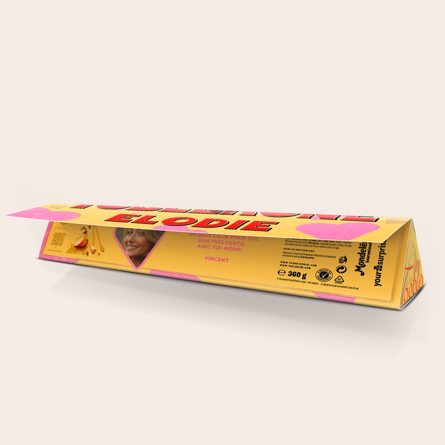 Toblerone amoureux personnalisé Toblerone amoureux personnalisé