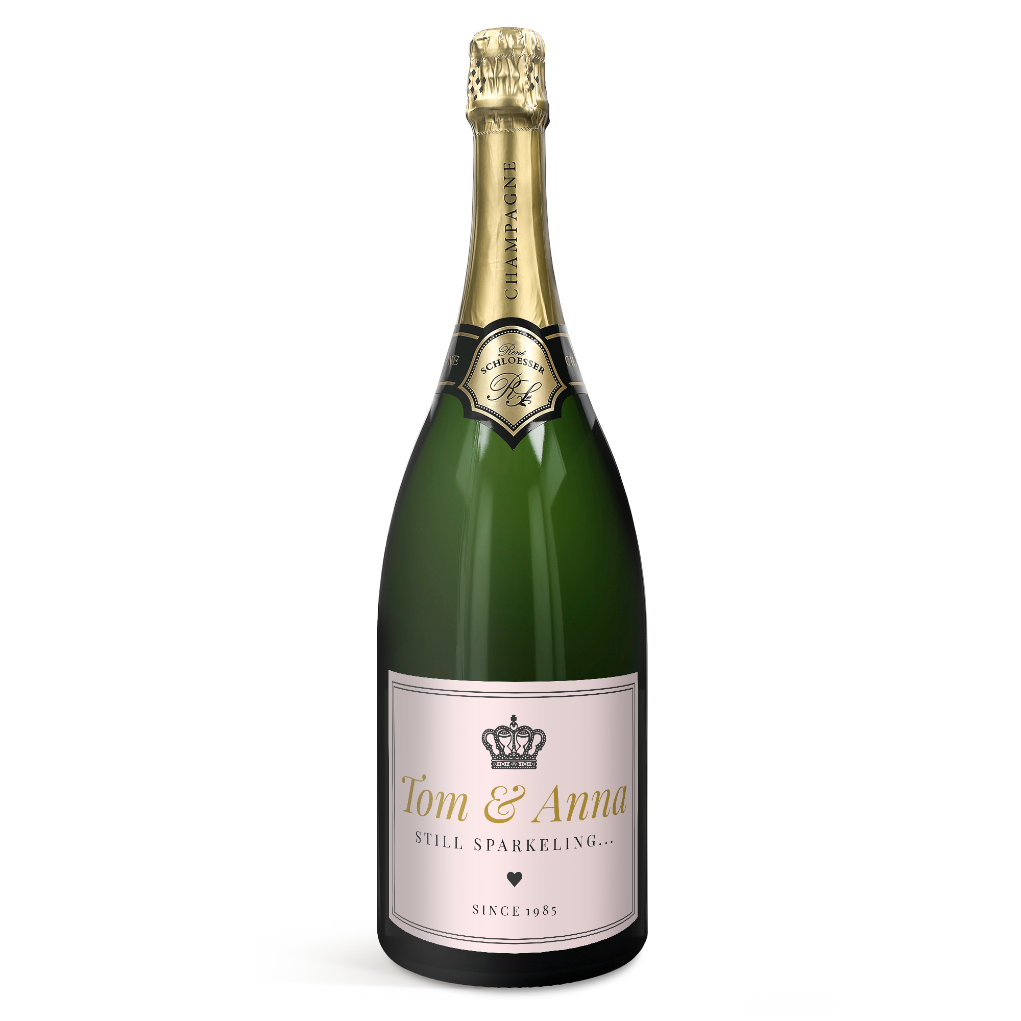Personalised Champagne Gift - René Schloesser Magnum