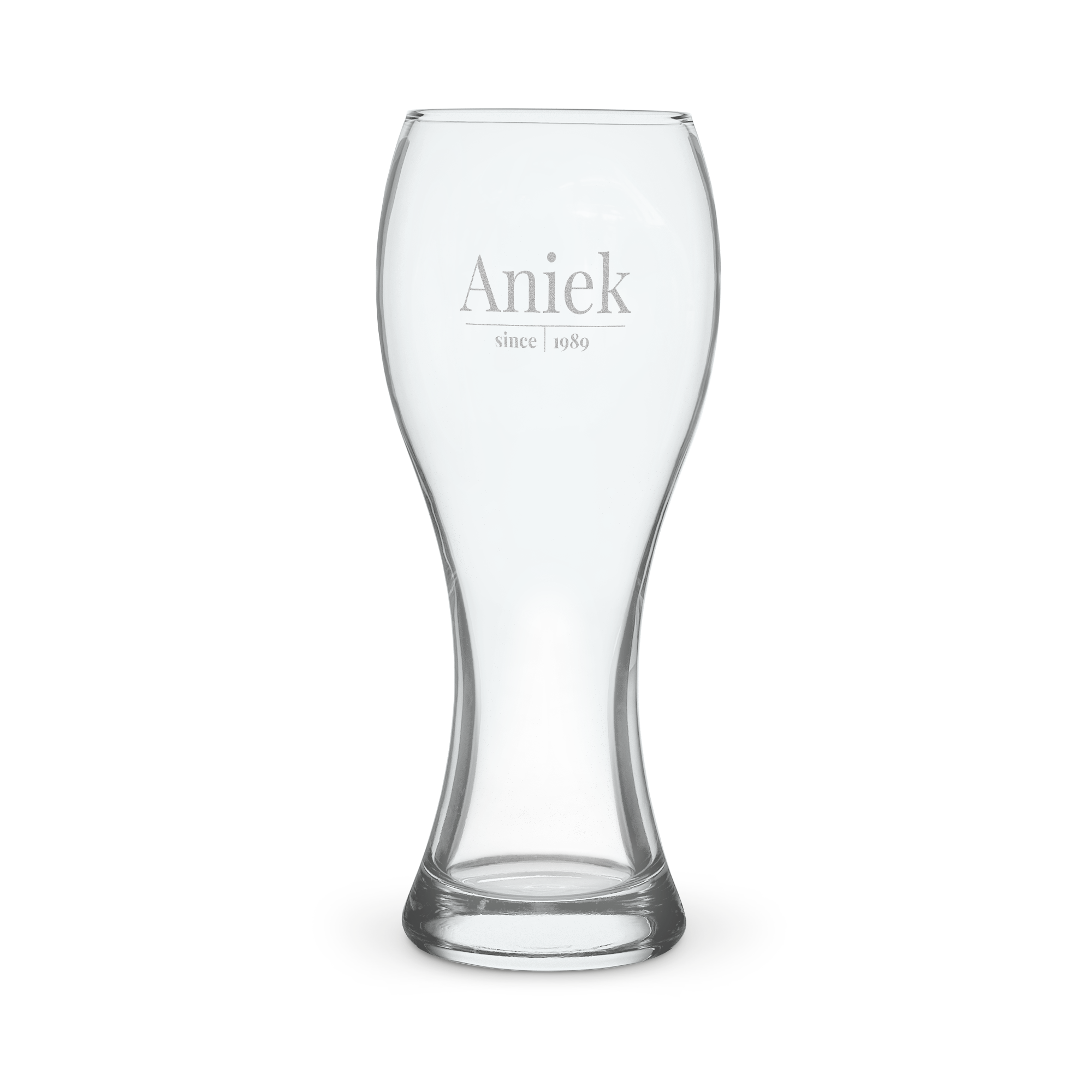 Weizen bierglas graveren