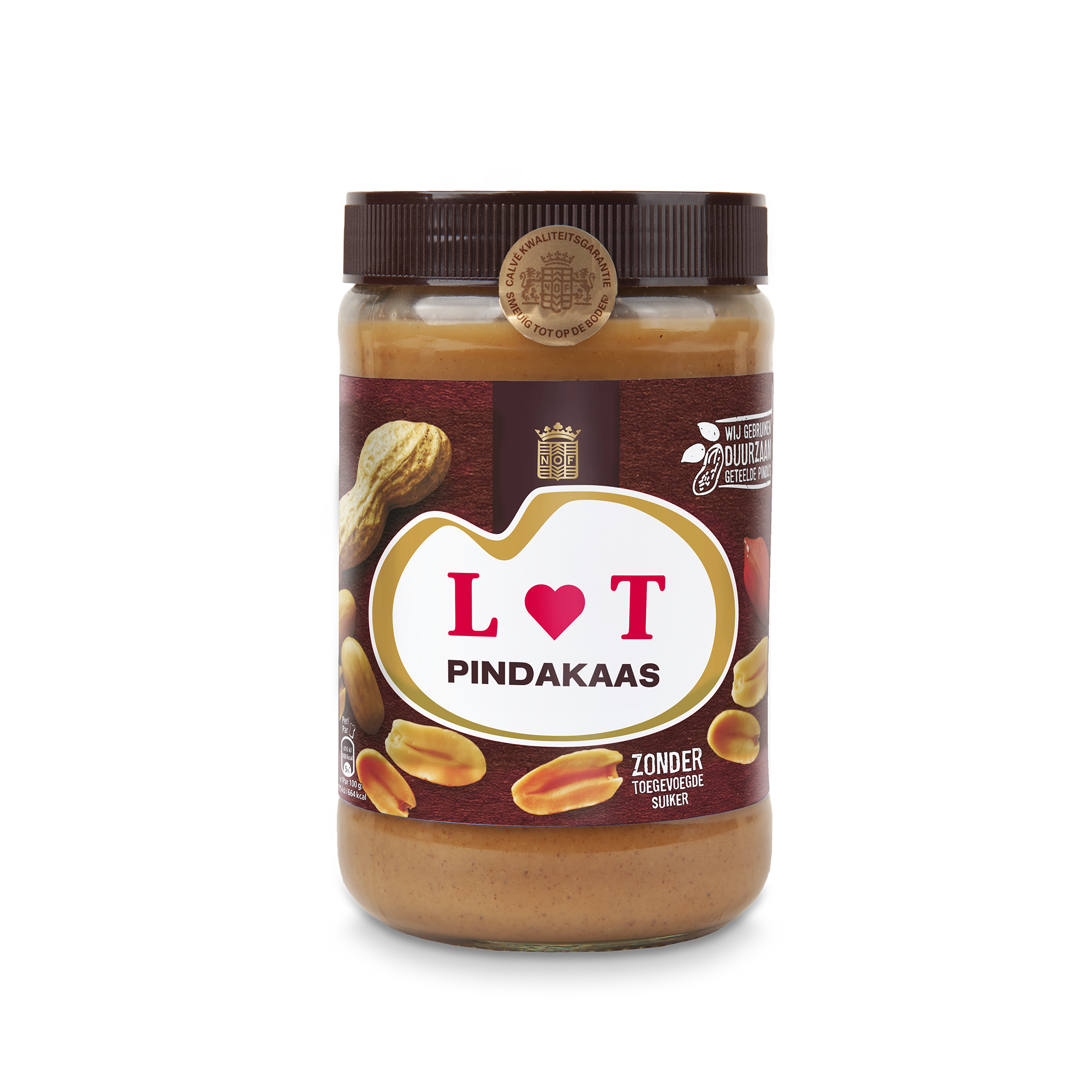 Calvé pindakaas pot met naam