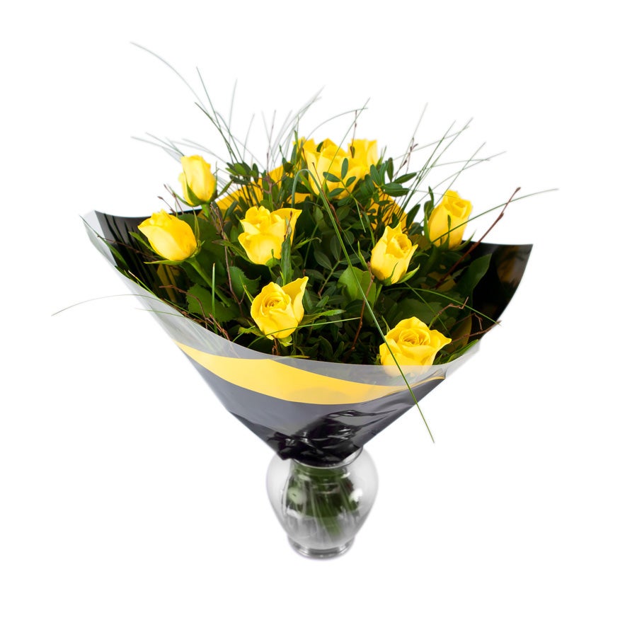 Bloemen - Boeket Rozen Geel