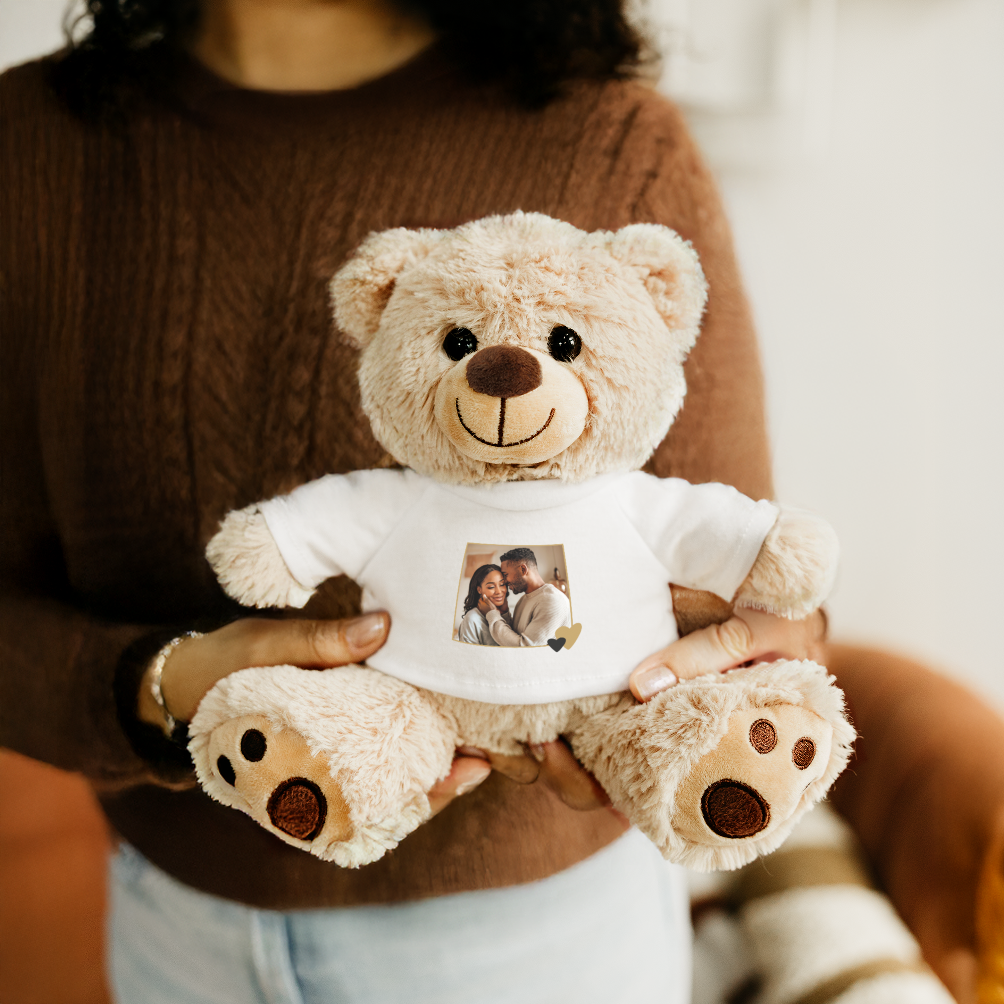 Personalised cuddly toy bear