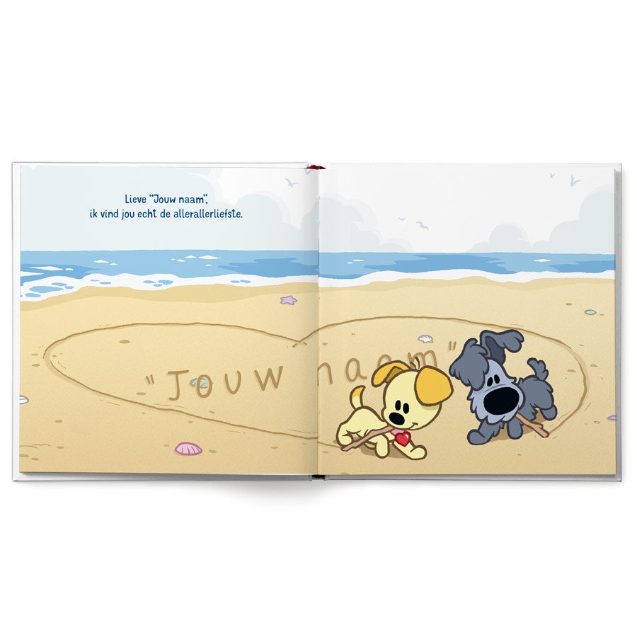 Boek "Woezel & Pip - Jij bent de allerliefste" met naam