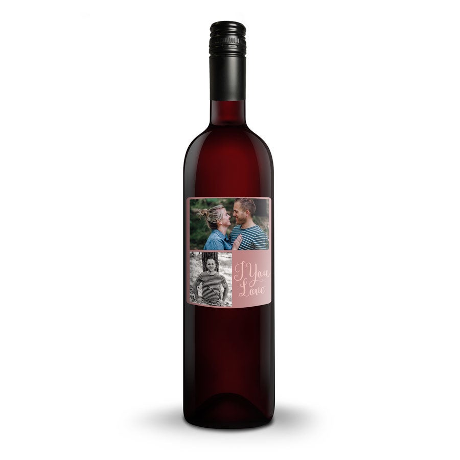 Vino con etichetta stampata - Belvy - rosso
