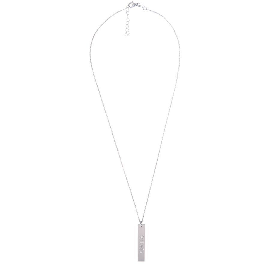 Collier prénom gravé - argent