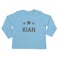 Personalizované detské tričko - dlhý rukáv - Baby Blue - 62/68