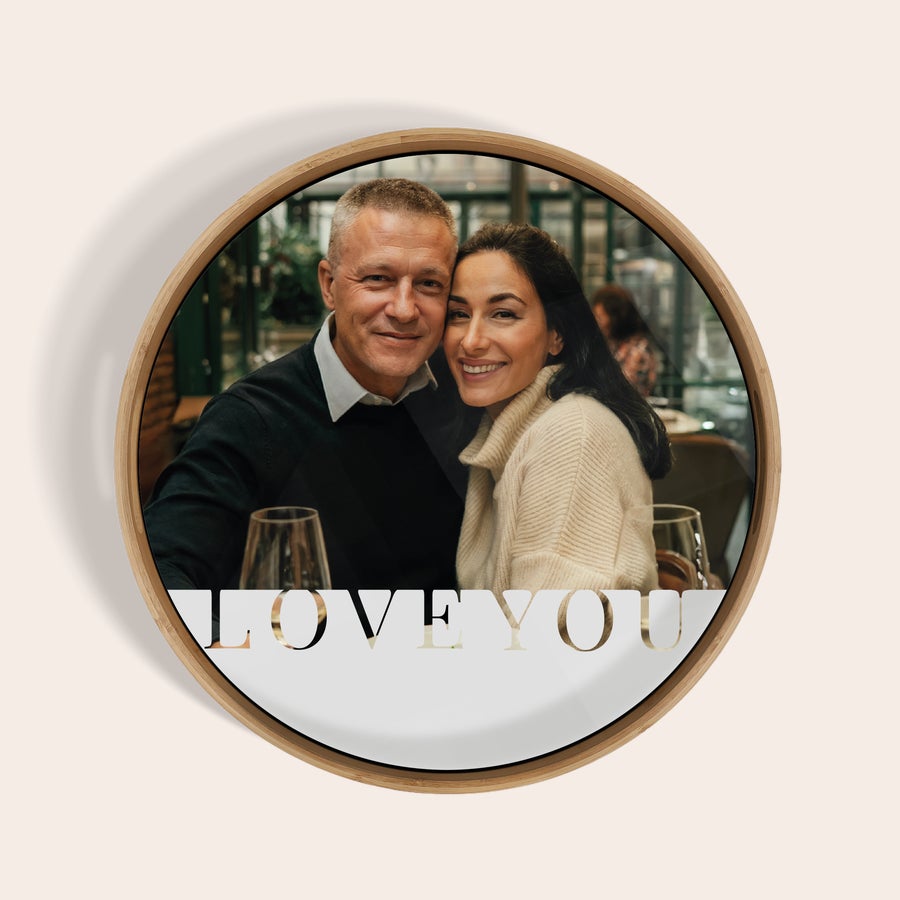 Tarjotin painatuksella - pyöreä Tarjotin painatuksella - pyöreä