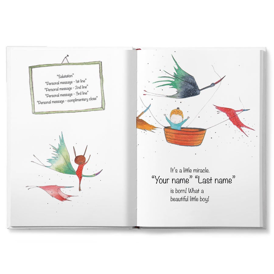 Personalised baby book - Birth book - Hardcover