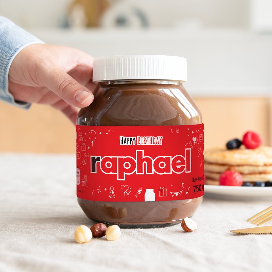 Personalisiertes nutella®-Glas Personalisiertes nutella®-Glas