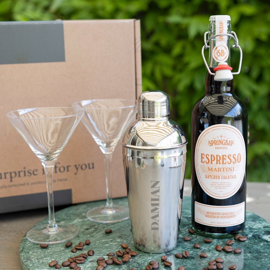 Personalised Espresso Martini gift set