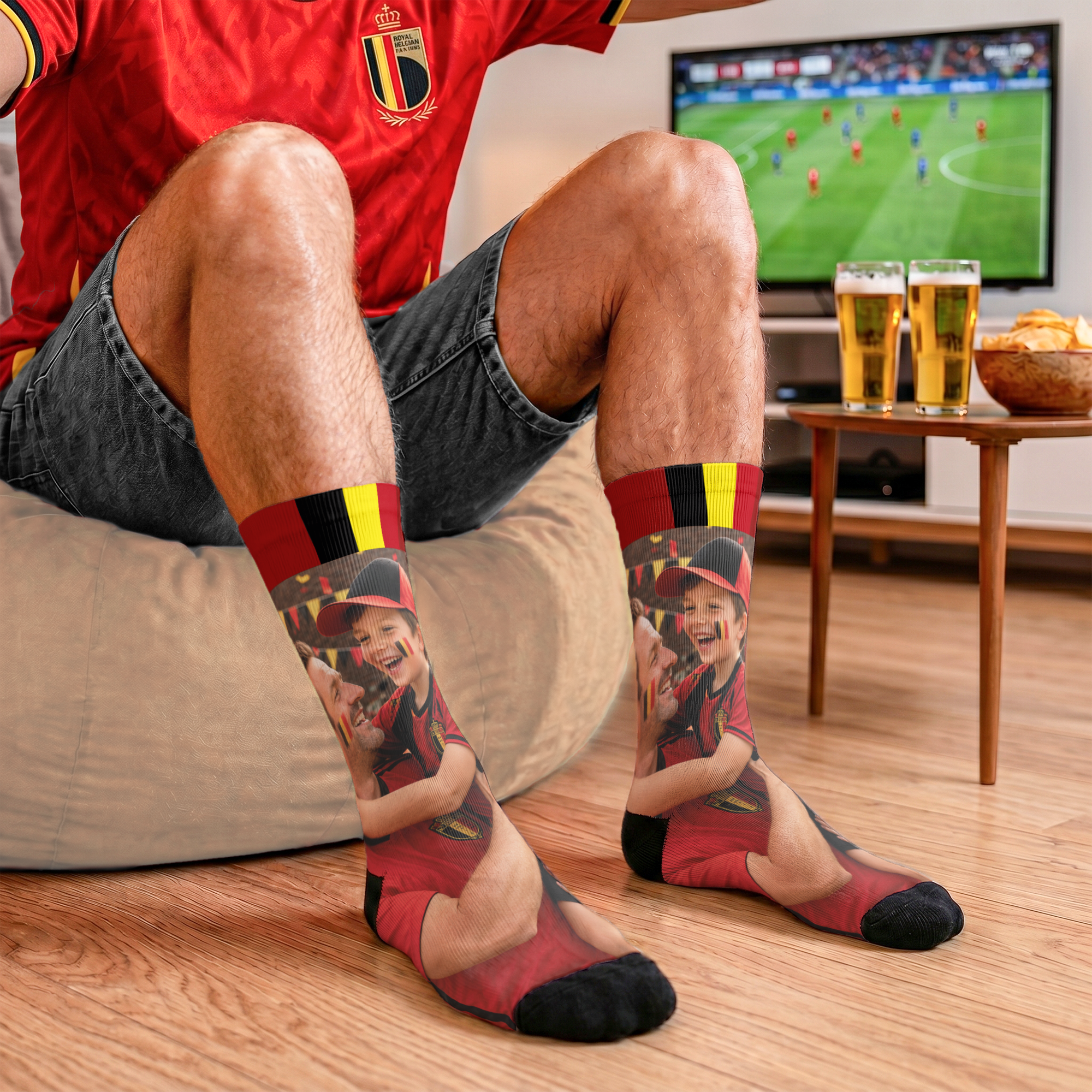 Sokken voor voetbalfans bedrukken