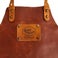 Personalised leather apron - Brown