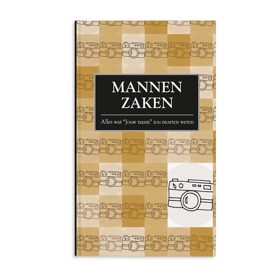 Boek met naam en foto - Mannenzaken - Softcover