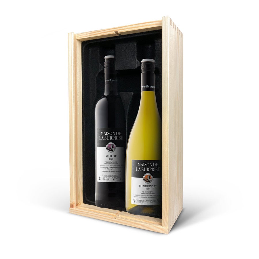 Personalised Wine - Maison de la Surprise Chardonnay & Merlot