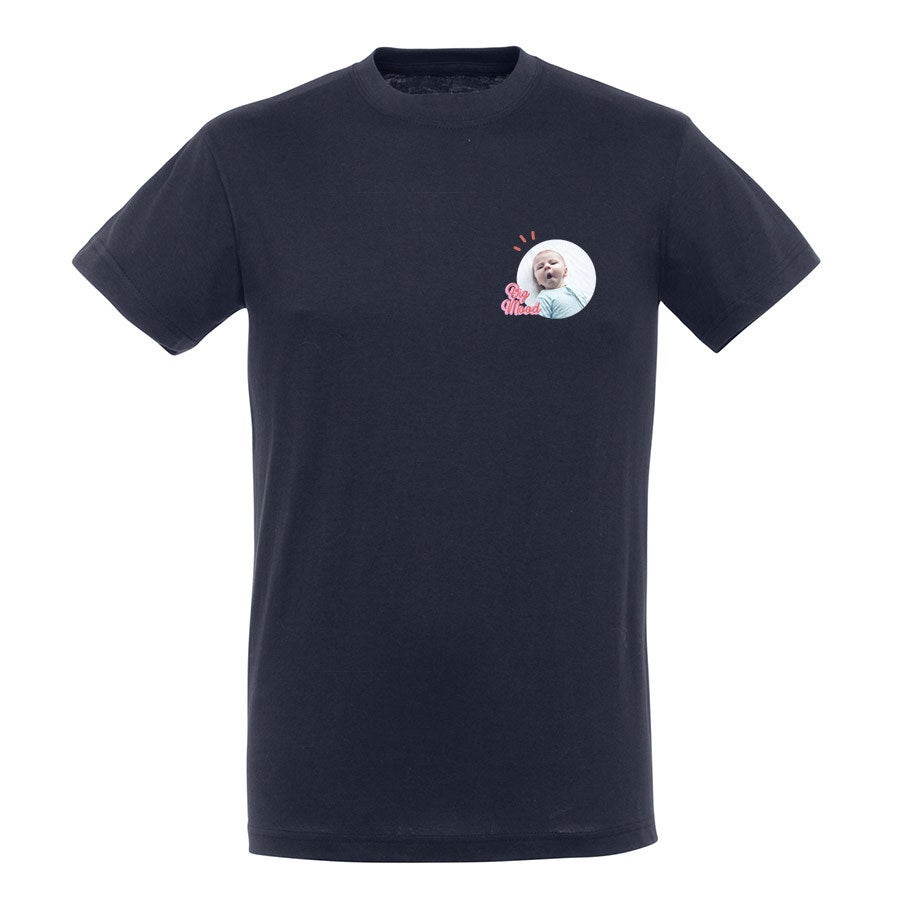 T Shirt bedrucken Herren Navy M  - Onlineshop YourSurprise