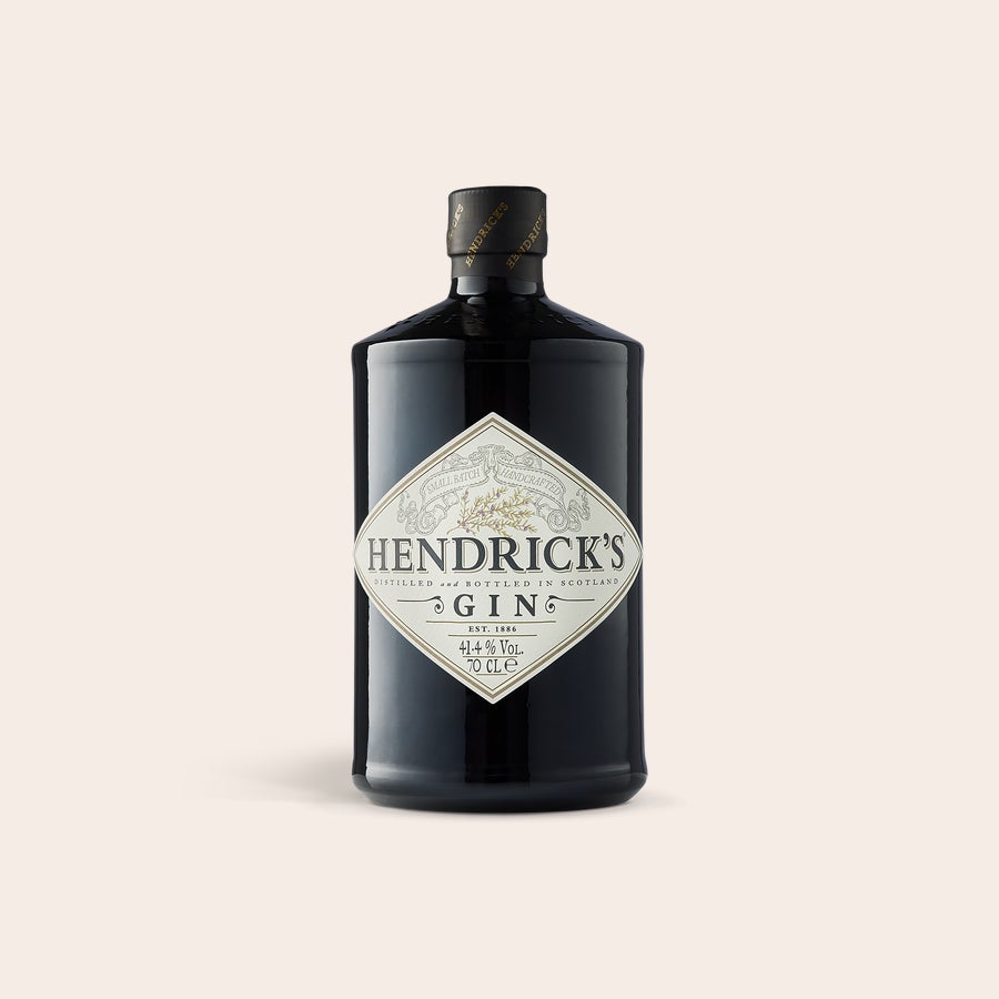 Hendrick's gin in kist personaliseren Fles Hendrick's gin in bedrukte kist, te personaliseren met eigen ontwerp, foto of tekst.