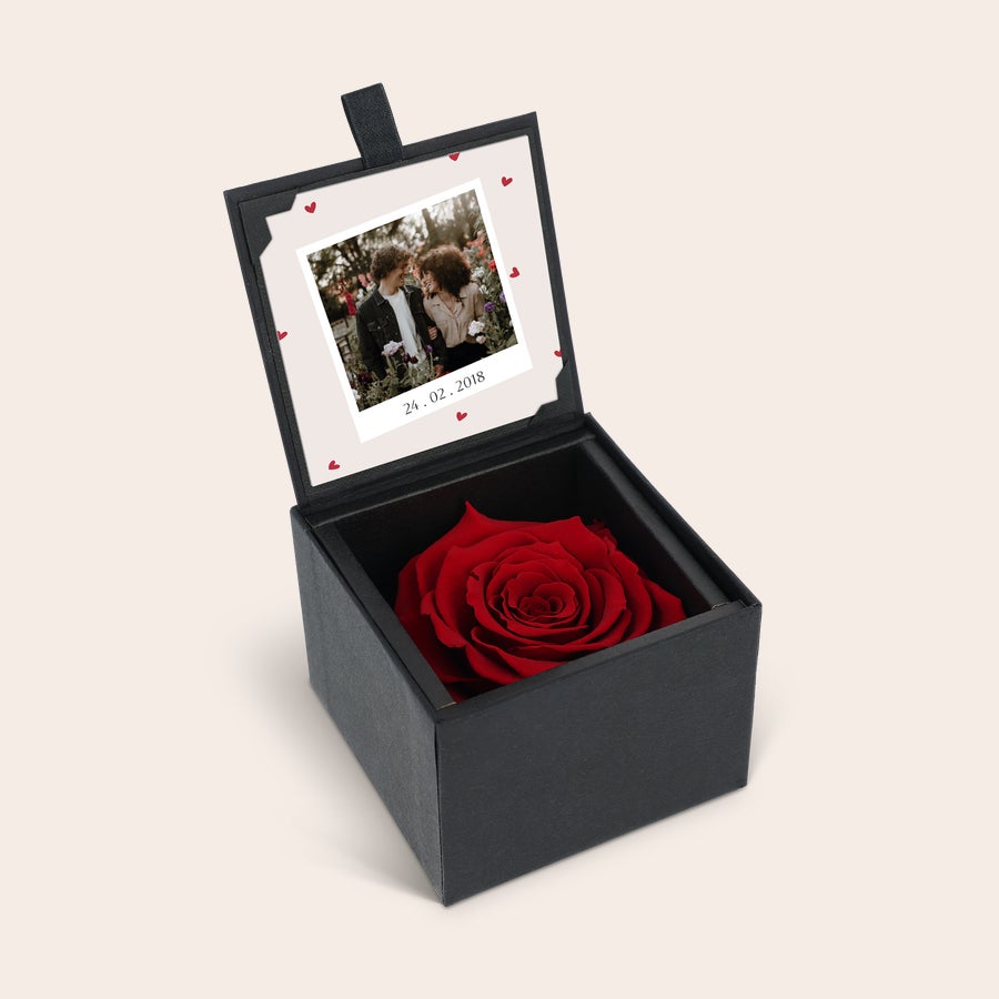 Eternity rose with photo print Eternity rose with photo print