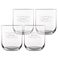 Luxurious personalised water glass (4 pieces)