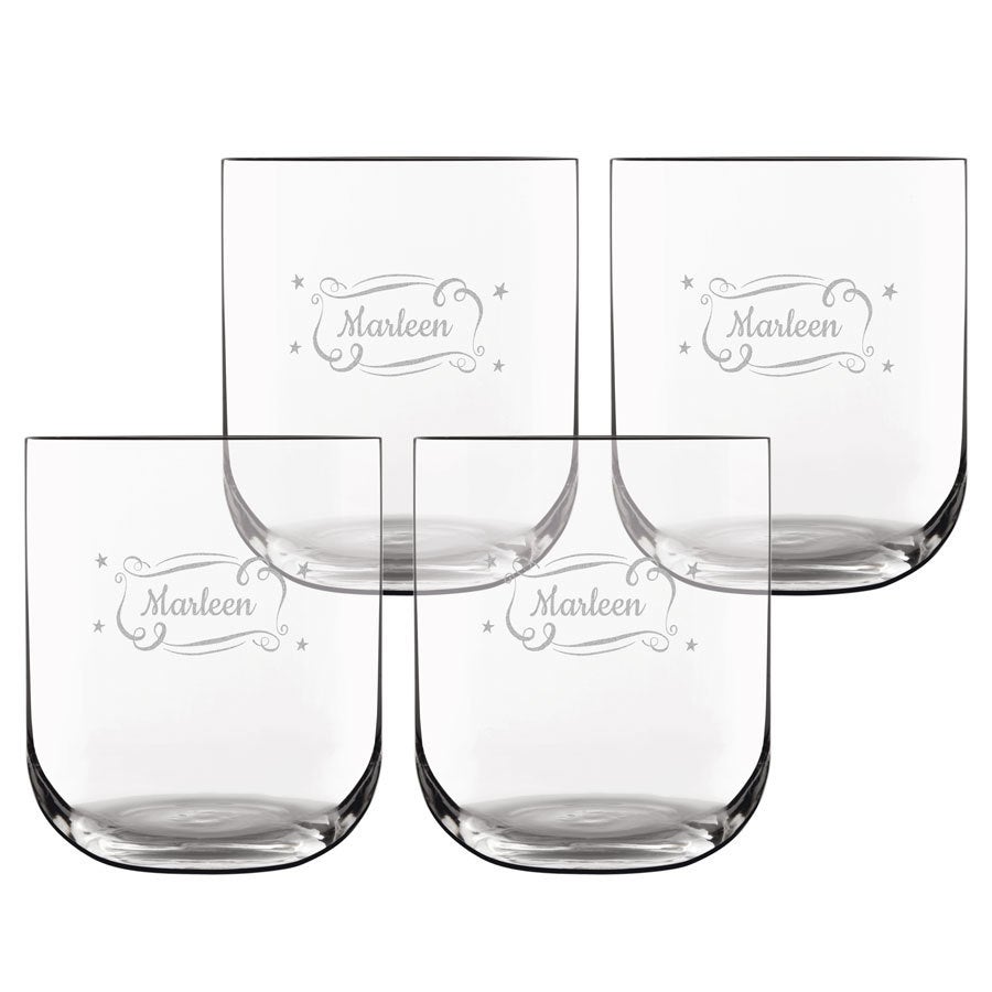 Personlig drikkeglas (4 stykker)