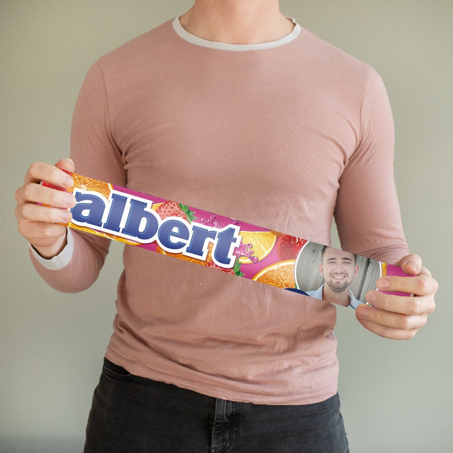 Personalised XXL Mentos Roll Personalised XXL Mentos Roll