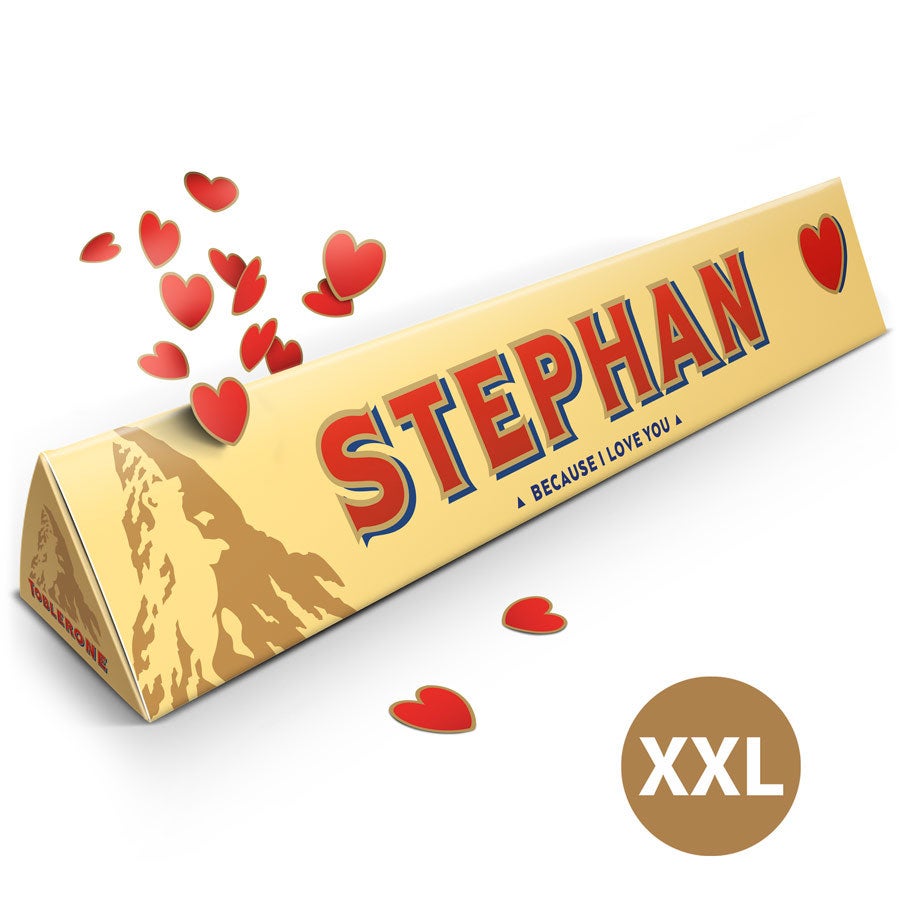 Personalised XXL Toblerone chocolate bar Love YourSurprise