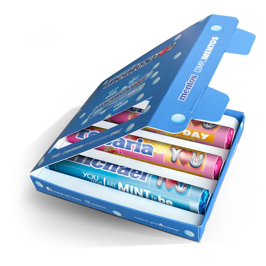Personalised Mentos Packets Gift Box
