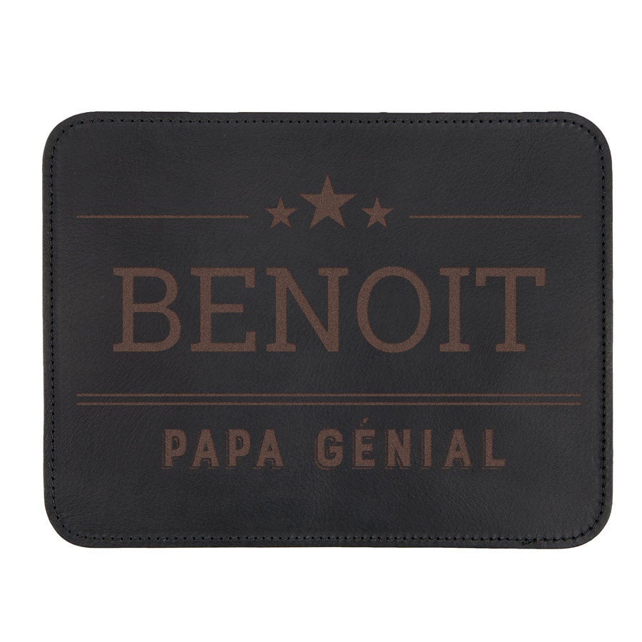 Tapis de souris personnalisé en cuir Tapis de souris personnalisé en cuir