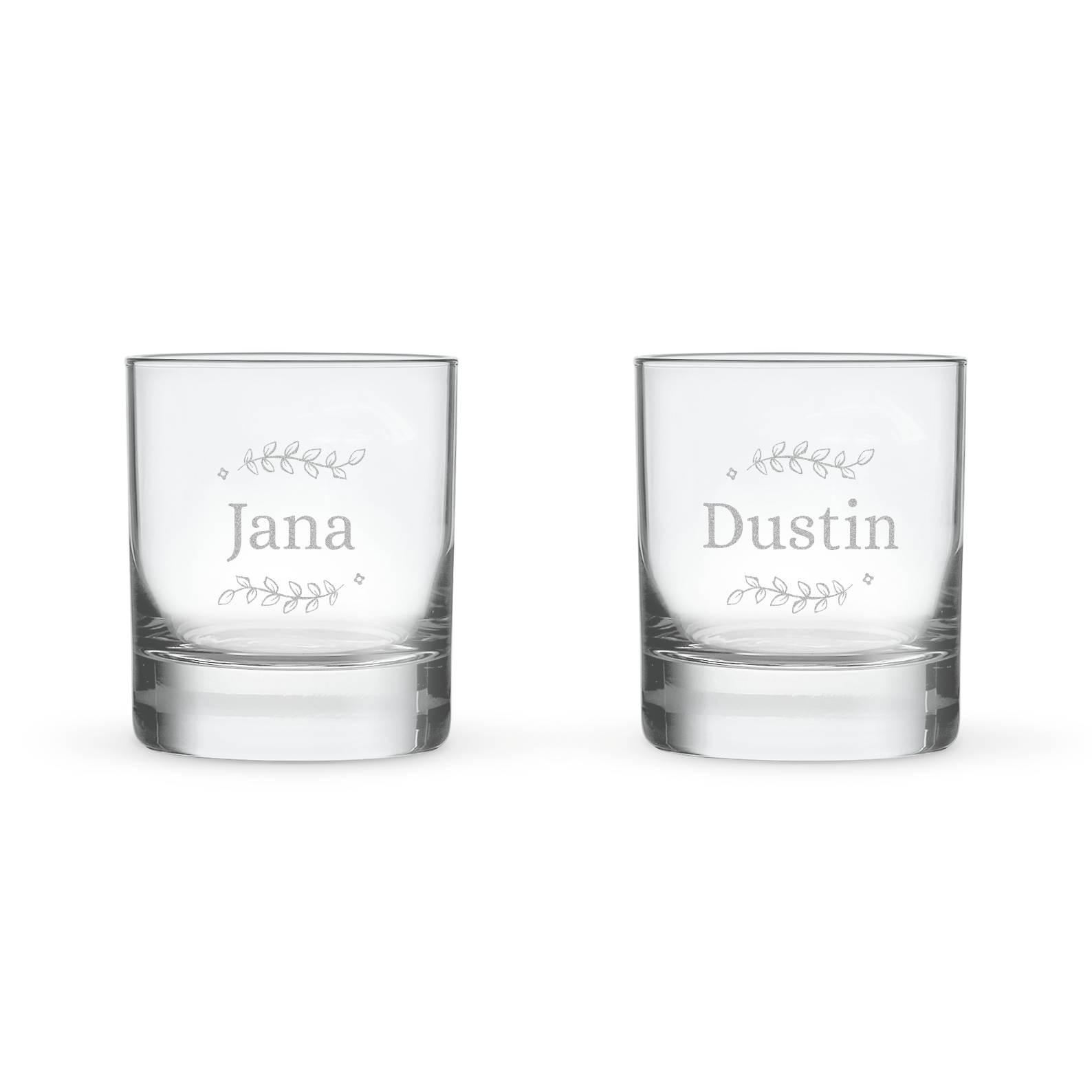 Tumbler Glas mit Gravur