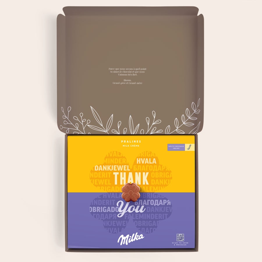 Chocolat Milka Thank You Chocolat Milka Thank You