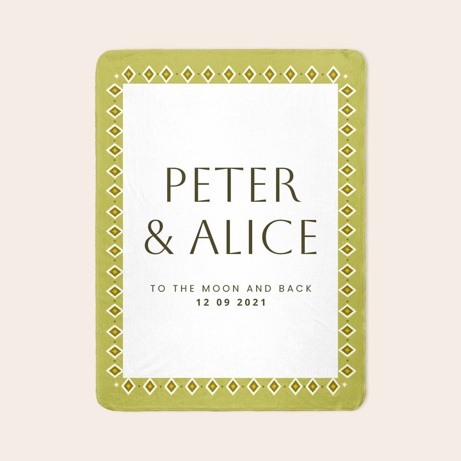 Personalised photo blanket Personalised photo blanket