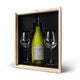 Geschenkset Wein mit Gläsern  - Luc Pirlet Chardonnay