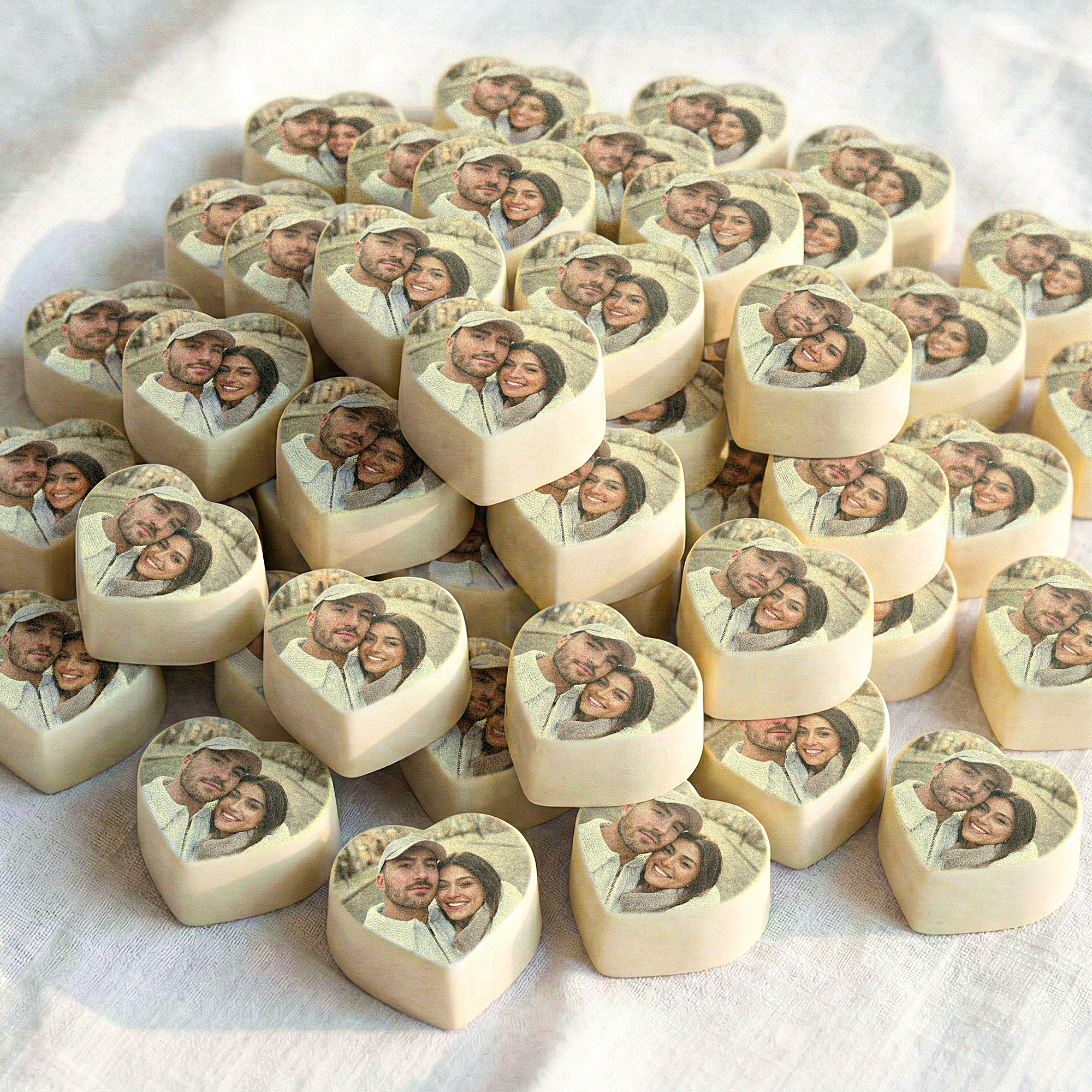 Personalised Photo Chocolates - Hearts