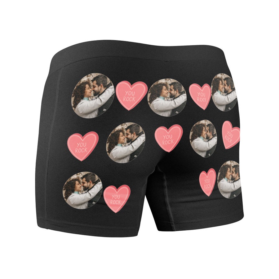 Boxers de homem com foto