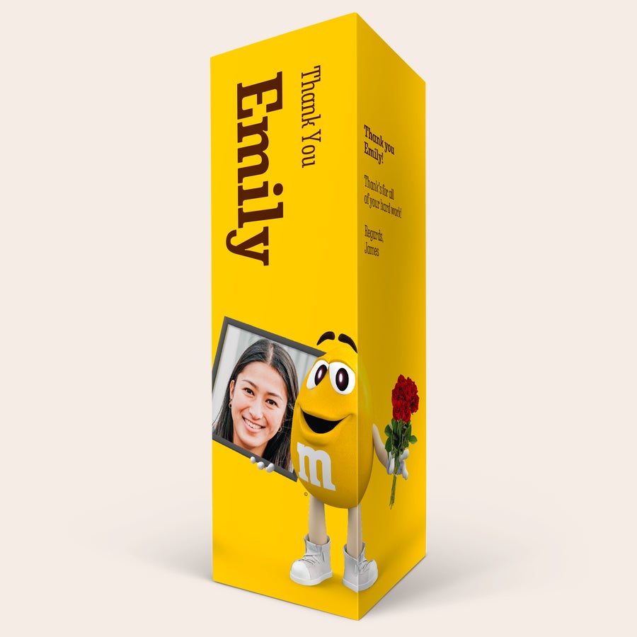 Personalizirana darilna škatla M&M's Personalizirana M&M's darilna škatla s potiskano fotografijo, imenom Emily in sporočilom
