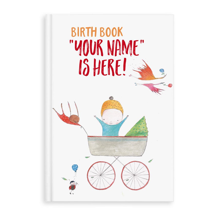 Personalised baby book - Birth book - Hardcover