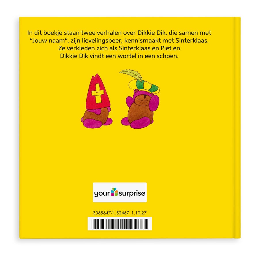 Boek met naam en foto - Dikkie Dik viert Sinterklaas - Softcover