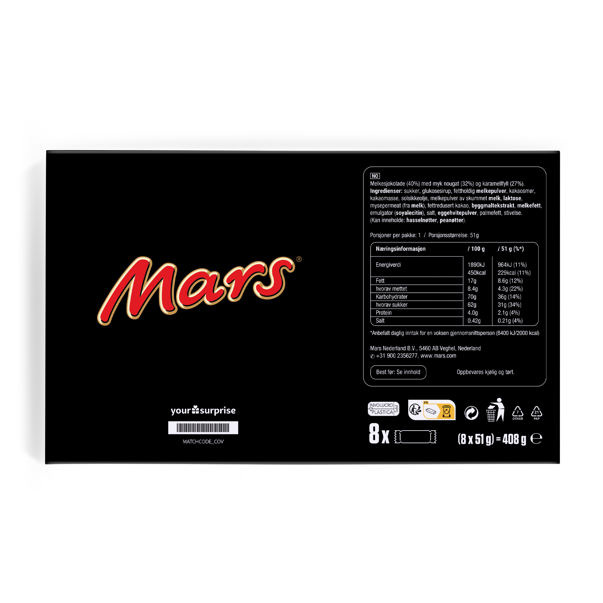 Personlig Mars gaveeske