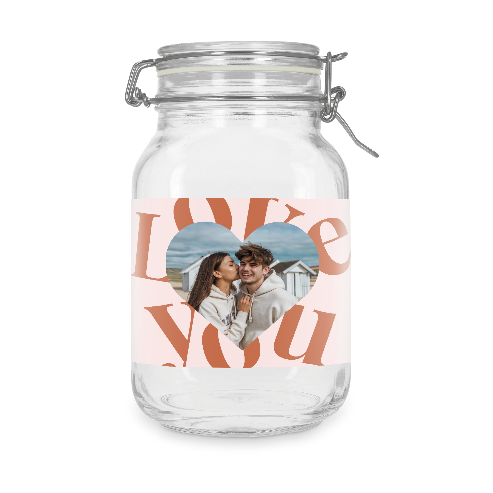 Tarro de cristal con tapa - personalizado