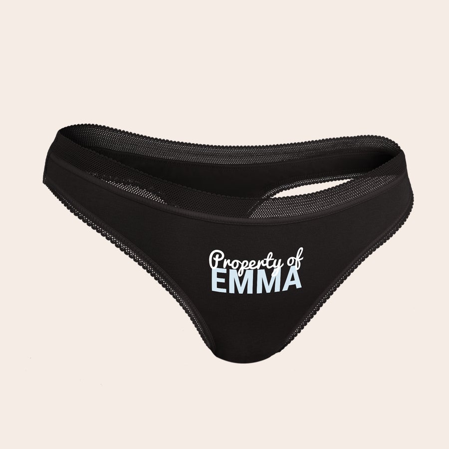 Personalised thongs Personalised thongs